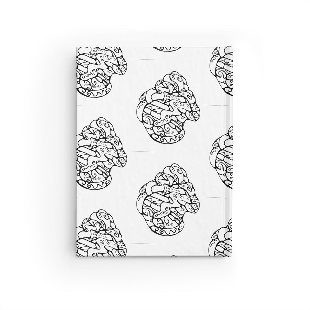 Blank Journal — Doodle Heart Pattern Coloring Notebook