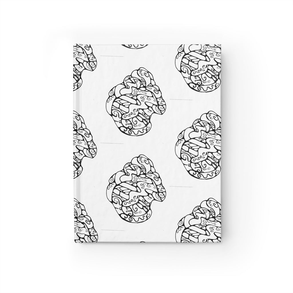 Blank Journal — Doodle Heart Pattern Coloring Notebook